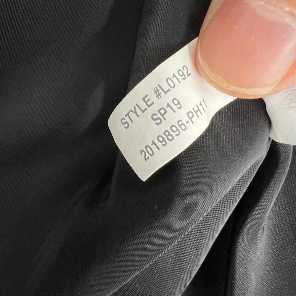 J. Crew‎ 365 Collarless Fitted Blazer Jacket Womens Size 8 Black L0192 Career